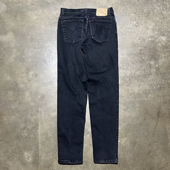 Vintage 90s Levi's 550 Black Relaxed Fit Jeans 30x30 - Picture 2 of 5